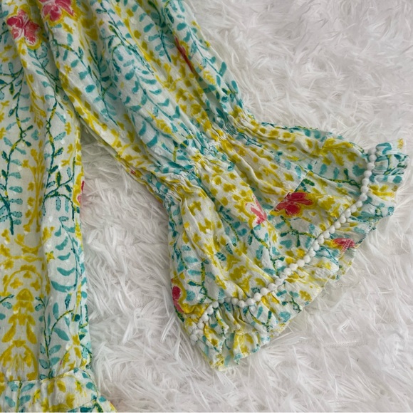 Modaposa Multicolored Dress Womens Small Button Front Boho - Picture 7 of 11